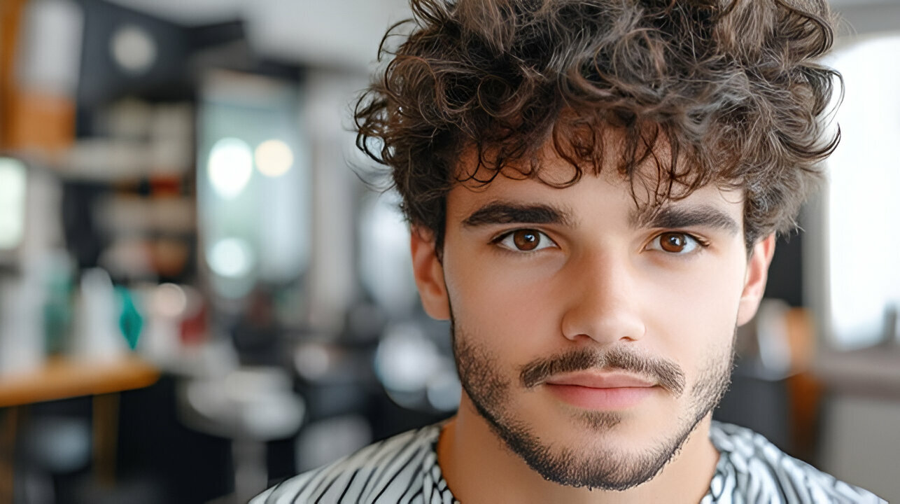 Medium-Length Curls - The Barber Village